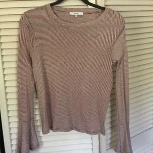 Anthropologie striped long sleeve shirt size small